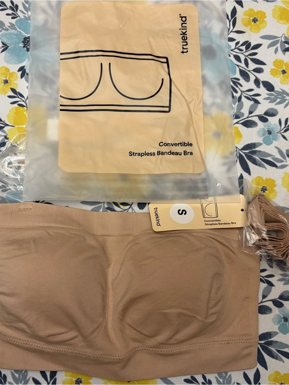 truekind Convertible Strapless Bandeau Bra — Nude/Beige